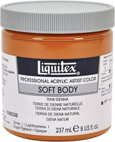 Liquitex Professional Soft Body Acrylic Paint 8-oz jar, Raw Sienna - Al Masam Stationery LLC